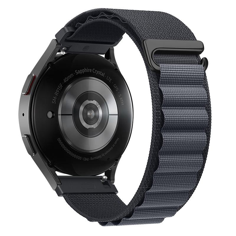 20mm 22mm Nylon Alpine Loop Strap For Samsung Watch 7 6 5 4/Huawei Watch 5/4/3/GT5-4-3 Pro Wristband Amazfit Active 2/Bip 6 Band