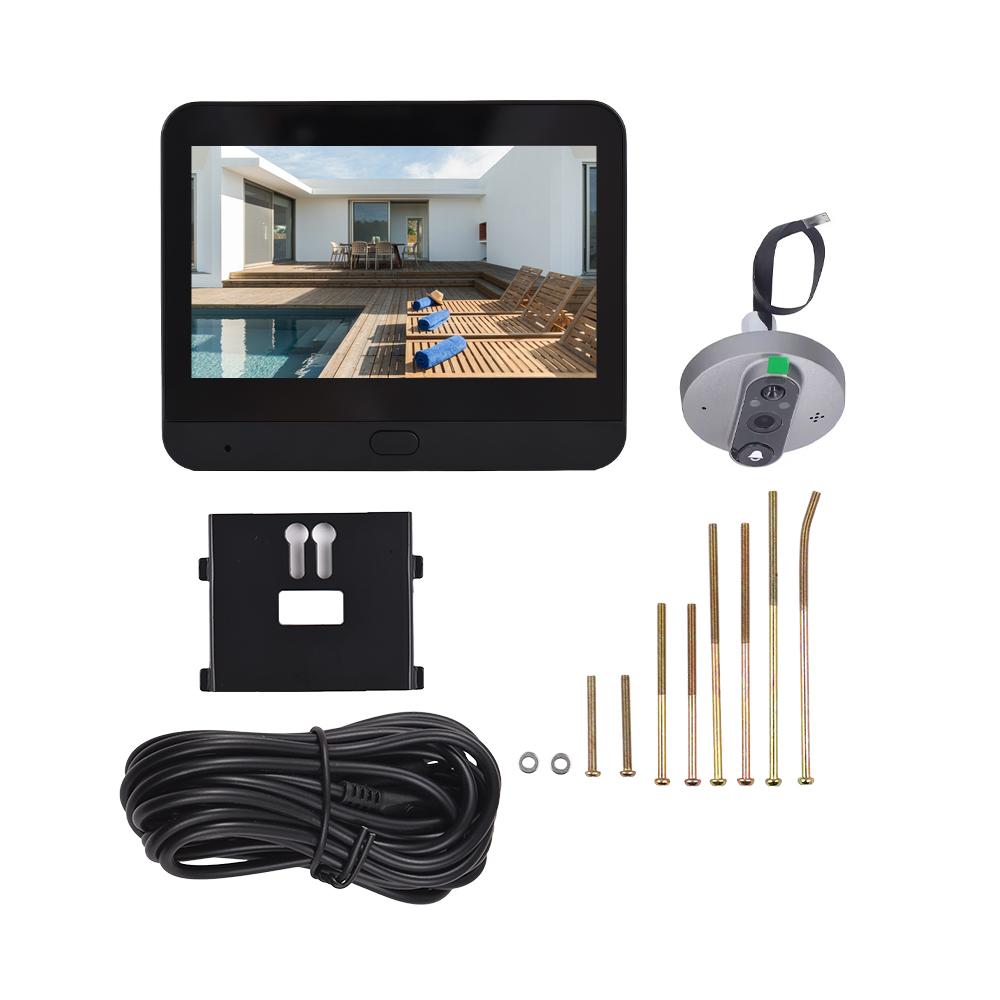 3MP WiFi Video Doorbell for Apartment Peephole Camera 4.3-inch Display Smart Life/Tuya APP 1080P PIR