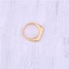 eManco 18K Gold Stainless Steel Ring - Smooth Punk Hip Hop Style for Men & Women