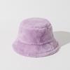Nieuwe Winter Imitatie Konijnenbont Emmerhoed Mode Dames Dik Warm Vissershoed Effen Kleur Heren Zacht Fluweel Bontachtige Panama Hoeden