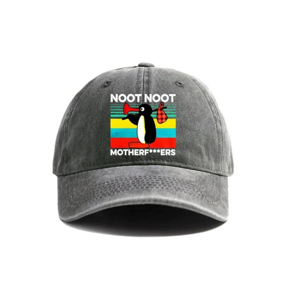 Berretto da Baseball Pinguino Noot Noot Usurato Cool Uomo Donna Pinguino Arrabbiato Cappelli Retro Outdoor Regolabile Regalo Cappello Pinguino Moda