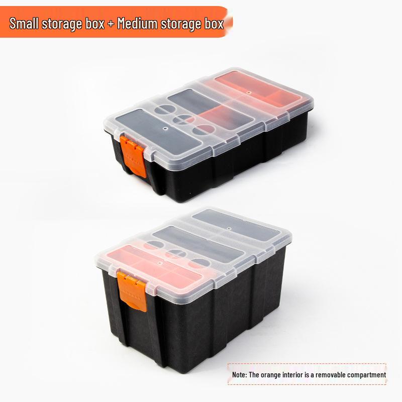 Frosted Plastic Storage Box for Tools, Hardware, and Fishing Lures