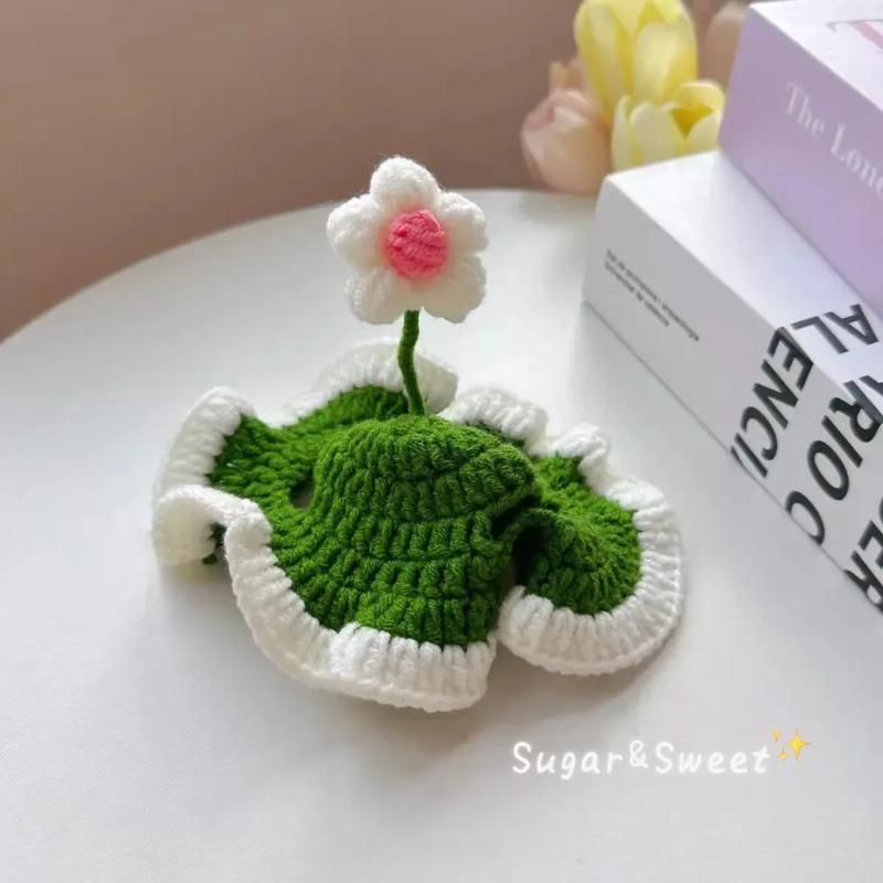 Pet Hat Cat Hat Dog Head Cover Headwear Handmade Weaving Decoration