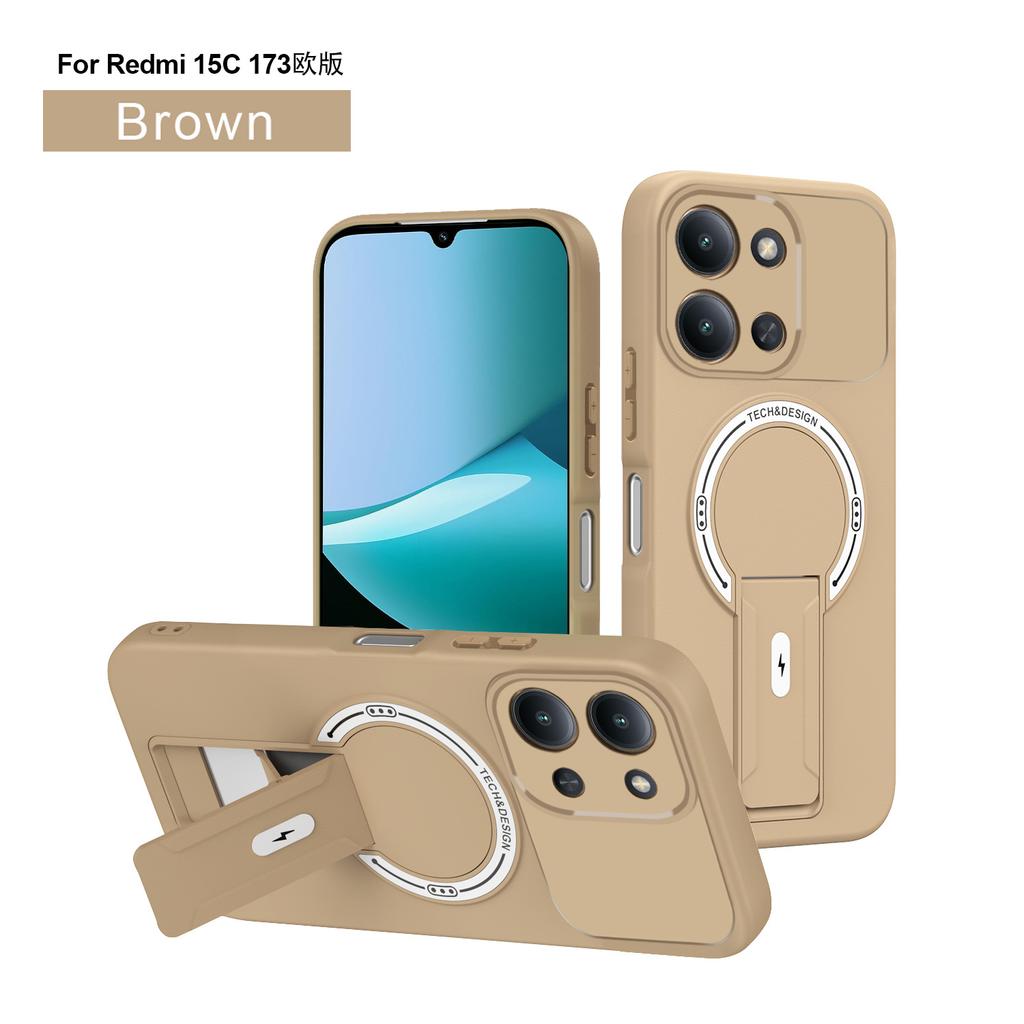 Redmi 11A mobile phone case, shield, skin feeling Redmi Note11Pro folding bracket 11C magnetic protective cover