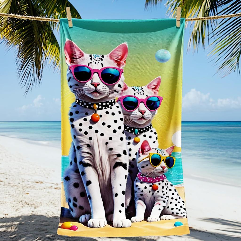 Plant Super Large Beach Towel Super Absorbent Fast Drying Super Soft Beach Towel Supeand Free Travel Essential Beach Towel
