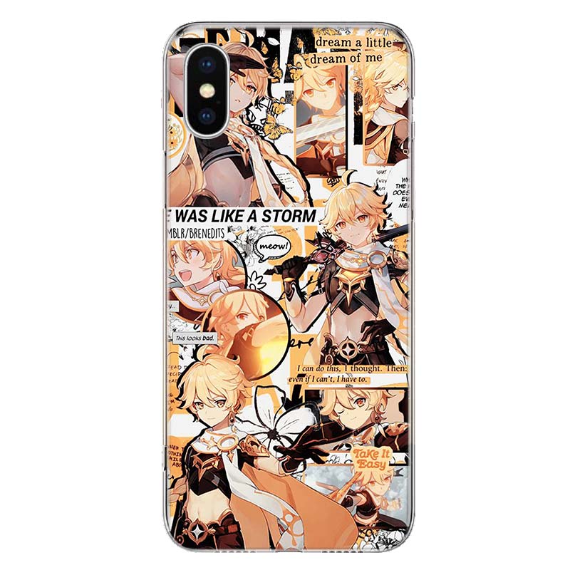 Genshin Impact Game Cover Phone Case For Apple iPhone 11 12 13 14 Pro 7 XR X XS Max 6 6S 8 Plus + Mini 5 SE Print Soft Cover