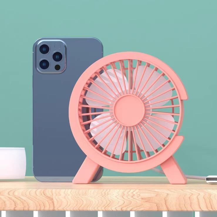 Ultra-Quiet Portable Mini Fan with Long Battery Life for Dorms and Desktops