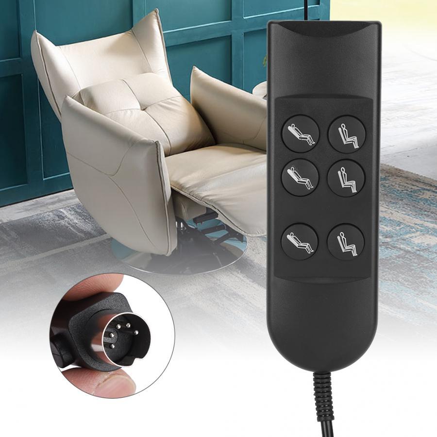 6 Button Remote For Recliners 5 Pin Lift Chair Handset Controller Hand Control For Power Furniture