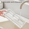 Kitchen Sponge Holder Plastic Sink Drain Rack Soap Drainer Towel Rack Shelf Organizer bathroom Storage Accessories