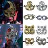 Steampunk Mardi Gras Mask Masquerade Mask Costume Party Supplies Venetians Mask Decor for Women,Men Half Face Mask