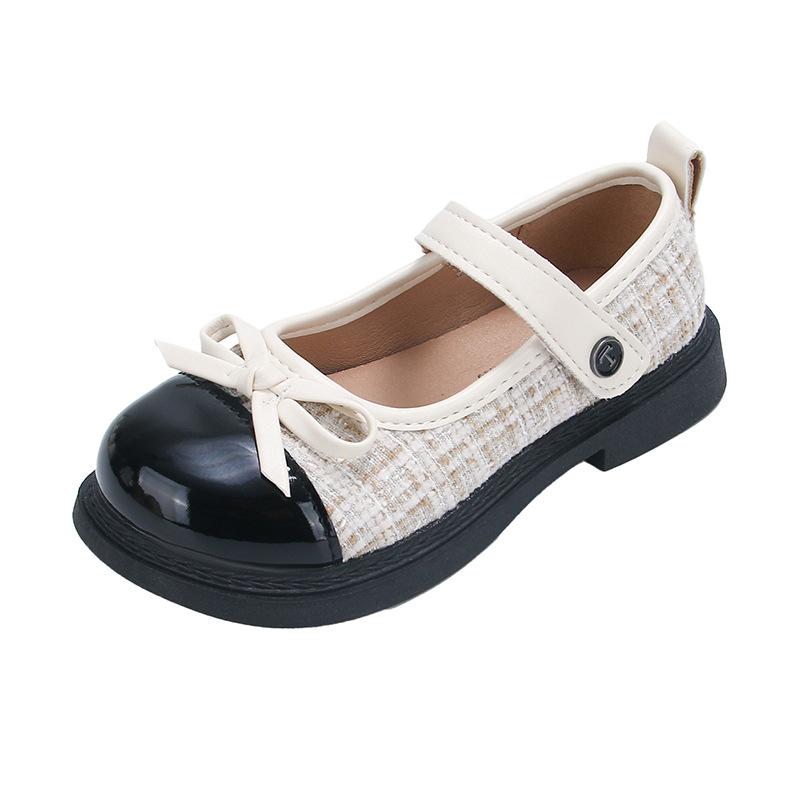 Girls' Leather Shoes 2025 New Spring Xiaoxiangfeng Children's Princess Shoes Girls Performance Shoes Soft Soles Foreign Style Single Shoes Tide