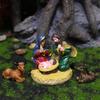 Resin Christmas Scene Figurines With Style Family Set For Holiday Decorations