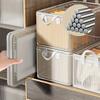 47*28*20cm1pc Transparent Waterproof Foldable Storage Box With Steel Frame, Versatile Organizer For Clothes & Underwear Perfect Home Use.