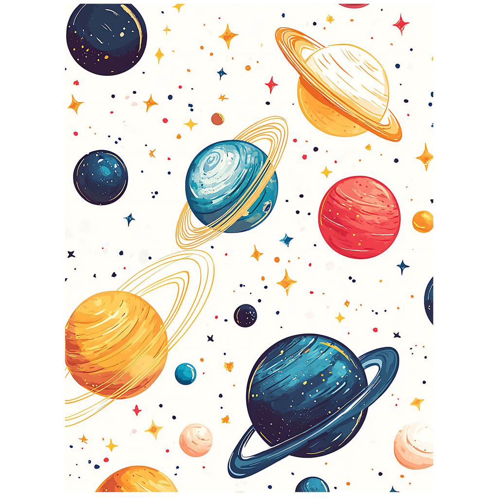 Plakat Kosmiczna Harmonia Plakat Kosmiczna Harmonia, 40X50 Cm, Rama Aluminiowa Złota, Papier Matowy 230 Gsm