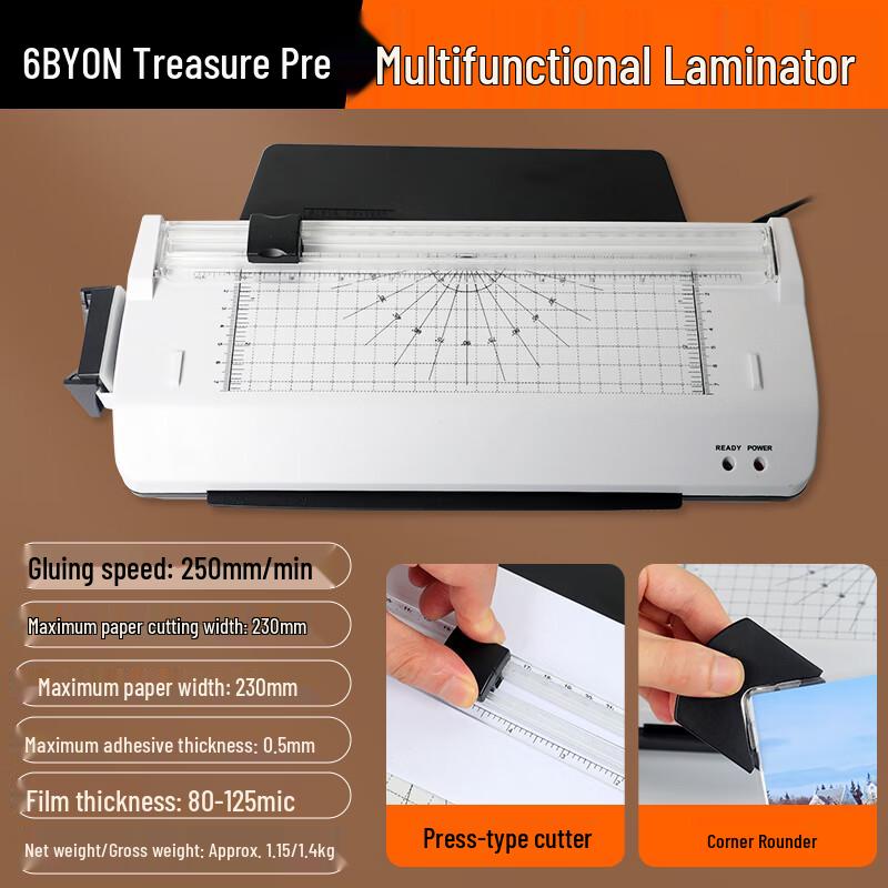 3-in-1 A4 Laminator for Home and Office CN Plug (adapter Included)