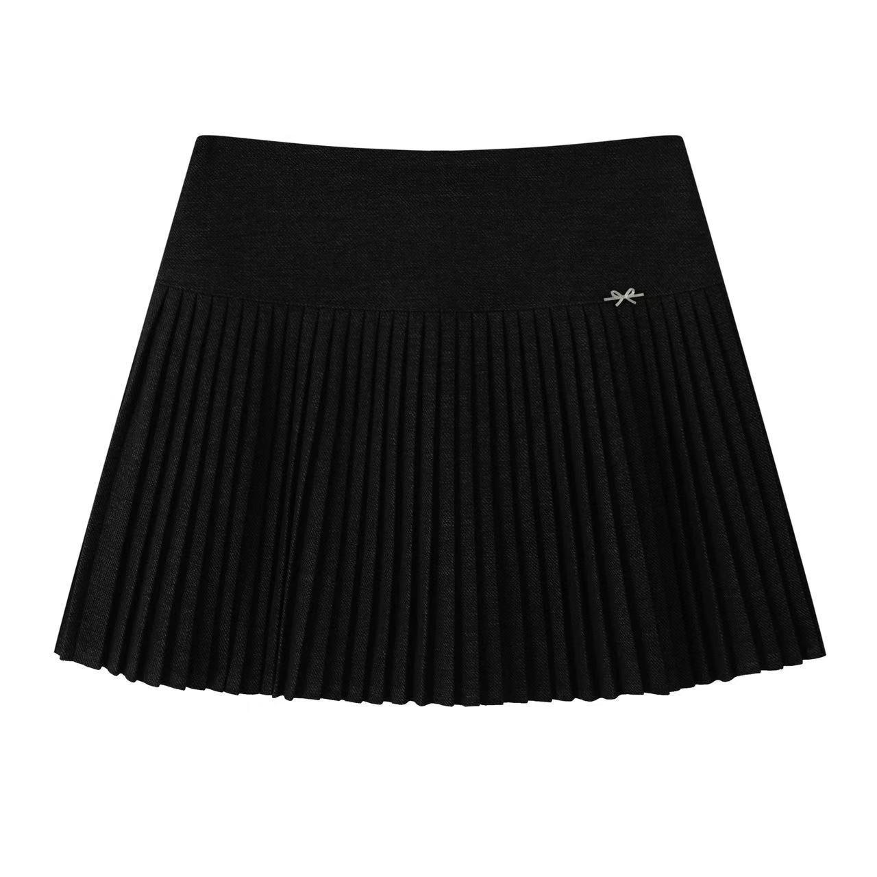 

Korean Style A-Line High Waist Pleated Skirt for Women, 2026 Spring Collection M (Waist 95-105 cm) серый