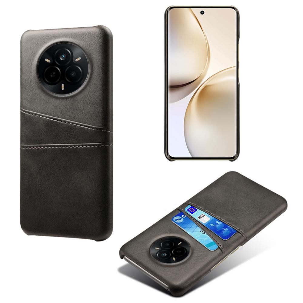 For Realme 14 Pro 5G Case Dual Card Slots PU Leather+Hard PC Phone Cover