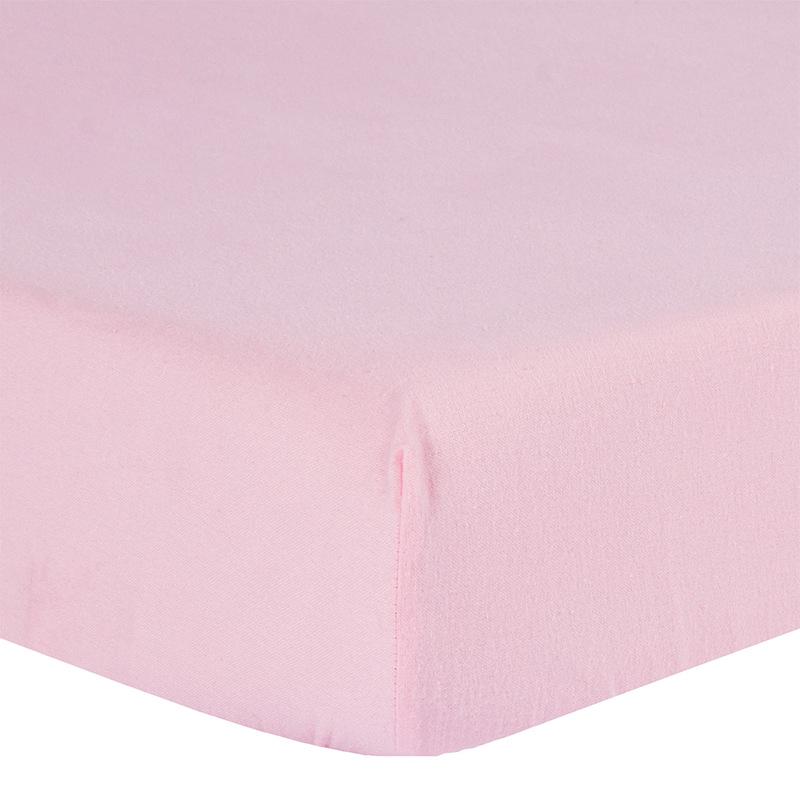 Mini Baby Crib Sheet Set - Soft Cotton Flannel Bedding for Newborns, Solid Color, 2-Piece