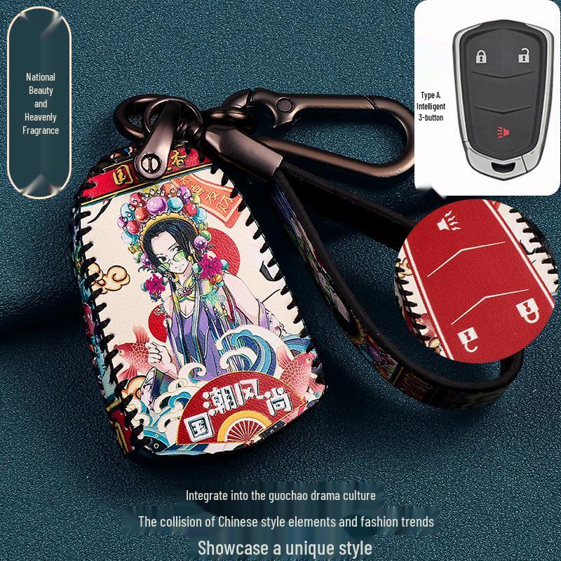 Cadillac Key Case for CT6, XT4, XT5, XT6, XTS, CT4, CT5, ATS-L - Snap-On Shell