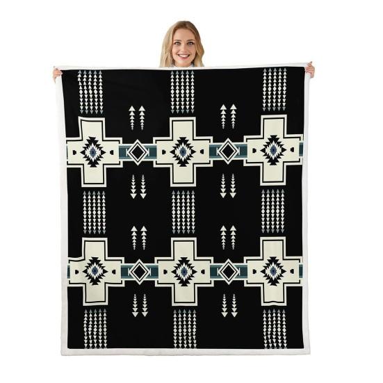 Retro Paisley Pattern Blanket Bohemian Soft Flannel Throw Blanket Decorative Washable Cozy Blanket for Couch Bed 100 cm