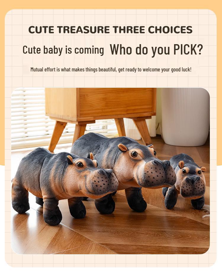 Hippo Plush Toy: Cute Children's Zoo Souvenir