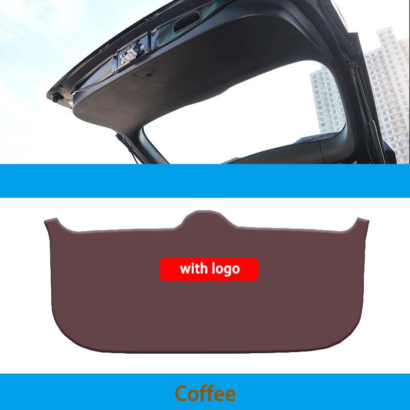 Car Rear Trunk Tailgate Anti-kick Protective Mat Leather Decoration Pad For Mitsubishi Outlander 2016 2017 2018- Accessories