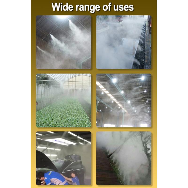 3/16" Low Pressure Brass Fog Misting Nozzles Connectors Cooling Humidifying Garden Water Irrigation