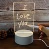 Creative Led Night Light Note Board Rewritable Message Board with Warm Soft Light USB Power Night Lamp Holiday Gift for Children