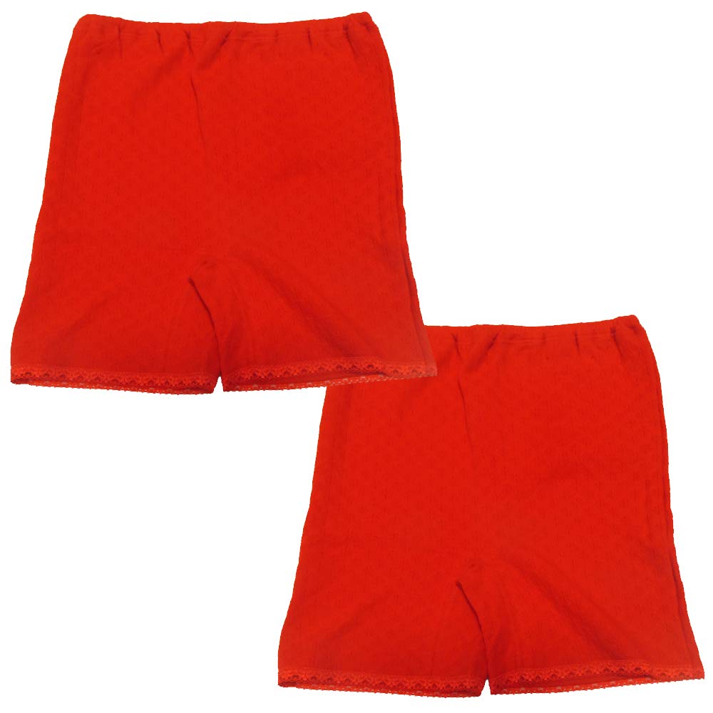 

Оригинальные красные штаны от Maruji, комплект из двух марлевых штанов длиной три четверти в [Sugamo Bijin] в Сугамо (Сделано в Японии, 100% хлопок) (М/Л/ЛЛ) (LL)