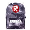 Roblox Pattern School Backpack With Starry Background And Large Capacity For Students