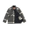 New Era FW21 Warm Plaid CPO Long Sleeve Jacket Unisex Jackets Gray 12866423