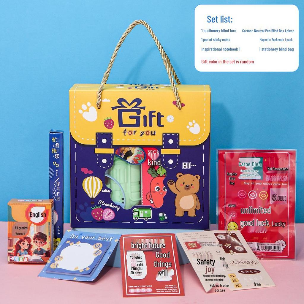 Back-to-School Gift Box: Ideal for Boys & Girls, Birthday Favors, Sharing Gifts, Rewards, Kindergarten & Primary School Students