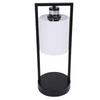 Vintage Bedside Table Lamp with Wireless Charging, White Fabric Shade, Touch Control, 3 Level Dimmable Warm White