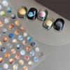 Cute Universe Planet Nail Stickers 3D Star Space Design Slider Press On Nail Decals Nail Art Decoration Manicure Salon Diy