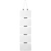 1 Piece Elegant Felt Jewelry Storage Bag - 5-Layer Large Capacity Hanging Storage Bag With Folding Designsuitable For Earringspe