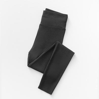 Women's High Waist Casual Pants Solid Color Fleece Thermal Leggings Winter Long Fleece Trousers Plush Running