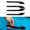 For Tesla Model 3 Model Y Gloss Black ABS Car Door Handle Sticker Accessories External Door Cover Paste Carbon Fiber 4Pcs/Set