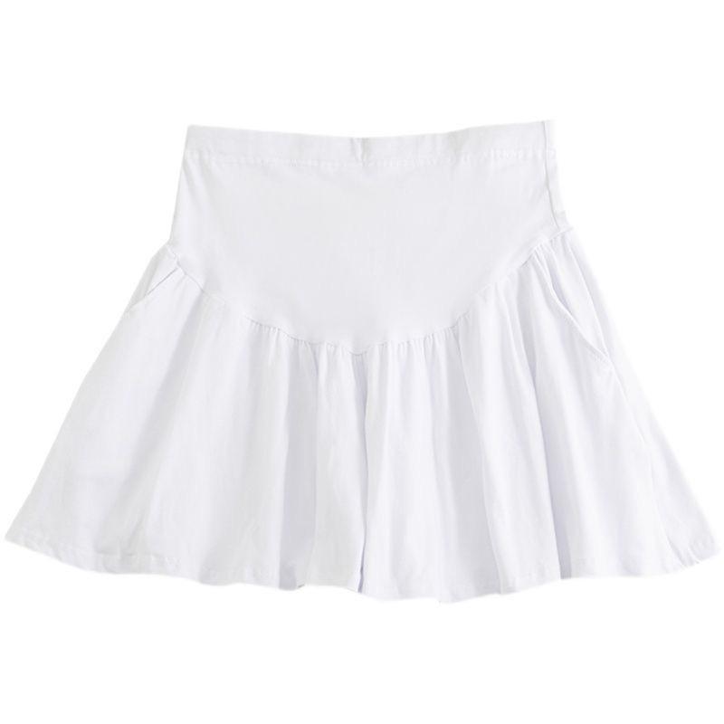 Maternity Summer Low Waist Loose Shorts - Adjustable Wide Leg, Belly Covering, Plus Size Abdominal Support, Four Colors