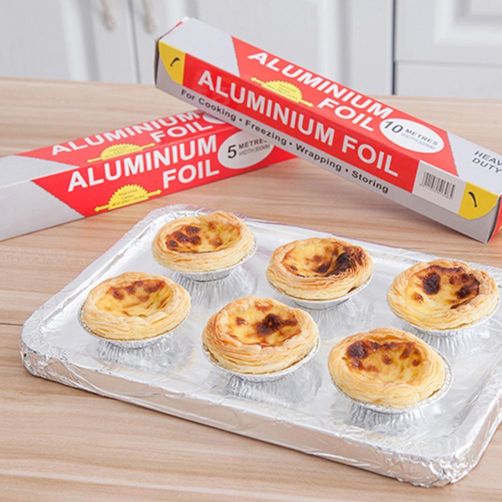Japanese BBQ Tin Foil Baking and Grilling Aluminum Foil Paper 10 micron thickness 30cm x 3m серебряный