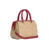 Coach Rowan 17 Classic Monogram Zipper Detachable Shoulder Strap Handbag Crossbody Mini Women handbag Brown Red C9947-IMP4J