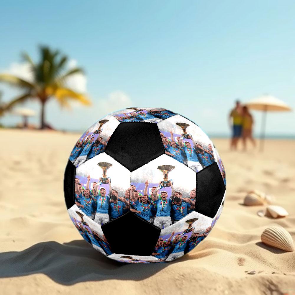 1 pz Pallone da Calcio SSC Napoli Taglia 5 Pallone da Calcetto Indoor alla Moda Colorato Gioco per il Cortile - Ottimo Regalo per i Fan dello Sport HE111