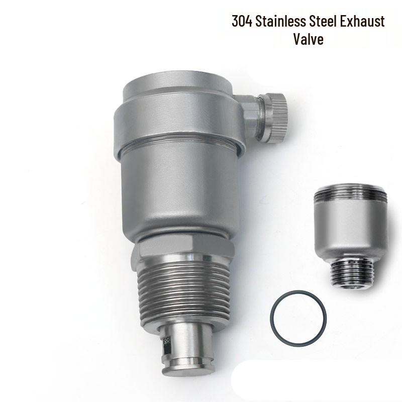 304 Stainless Steel Threaded Female Automatic Exhaust Valve for Water Pipeline - Sizes: 1/2", 3/4", 1