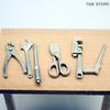 1Set 1:12 Dollhouse Mini Alloy Adjustable Wrench Pliers Tools Set Miniature Repair Model Scene Props Doll House Decor Toys Gift