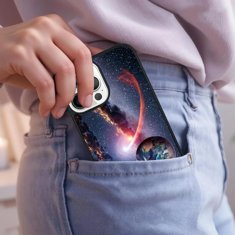Saturn Solar System Phone Case For iPhone 17 Air 15 16e 14 13 Pro Max Coque 12 11 Pro Max PLUS Cover