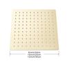 Shinesia Golden Ultra-thin Shower Head Square Rainfall 8"/10"/12" Shower Head Without Arm Bathroom Accessories