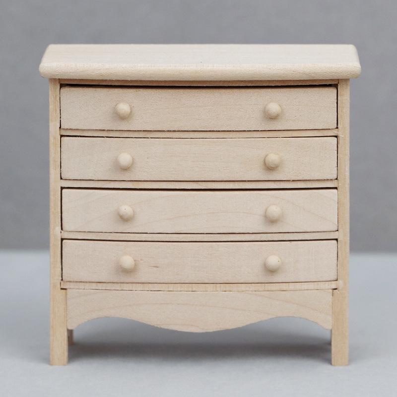 

Миниатюрная деревянная прикроватная тумбочка в масштабе 1/12 с выдвижными ящиками для хранения - Модель-украшение - Реквизит для миниатюрной фотографии своими руками - Сезонный декор - Идеальный подарок 1pc