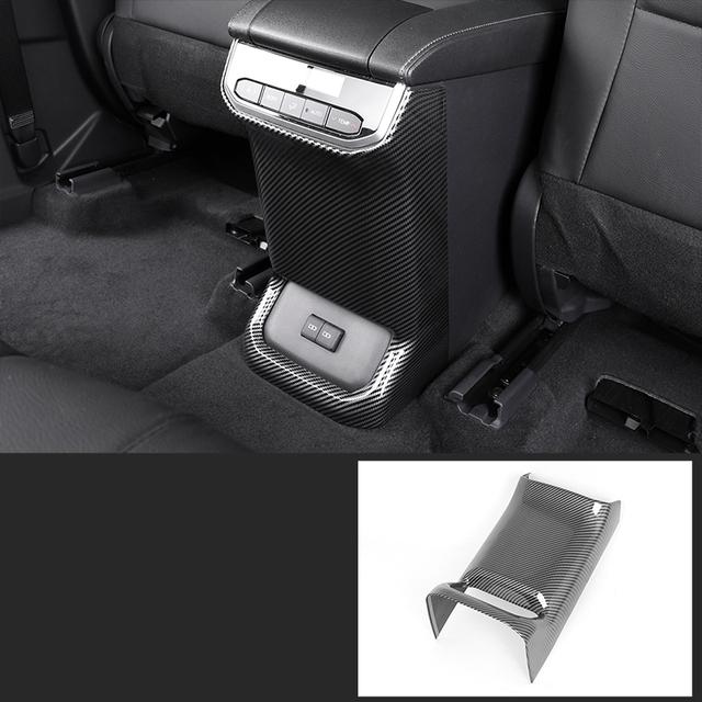 Pro Toyota Highlander XU70 Refit 2022 Carbon Fiber Interiérové Lišty Kryt Převodovky Rám Příslušenství Pro