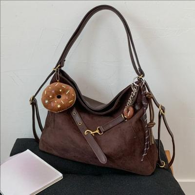 Fashion Trend Double-shoulder Bag, Single-shoulder Crossbody Bag, Large-capacity Commuting Tote Bag