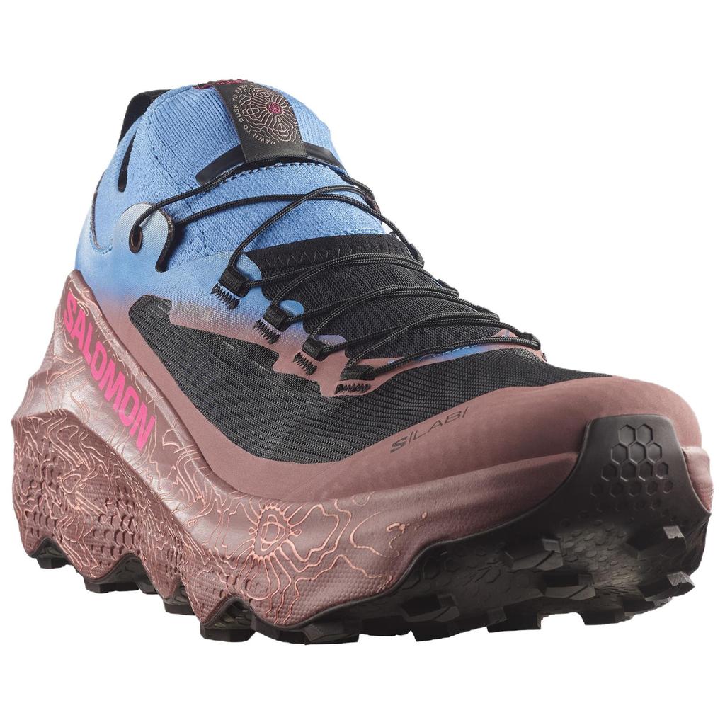 SALOMON Trail Running Shoes Unisex Blue Black Pink L49283700