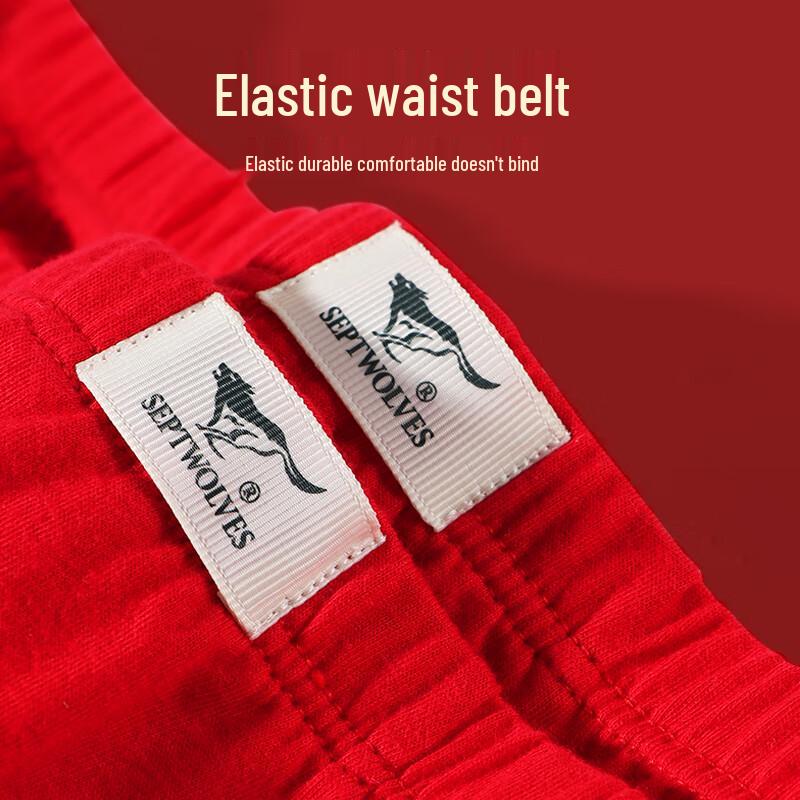 Seven Brand Men's Lucky Red Pure Cotton Briefs (4-Pack)